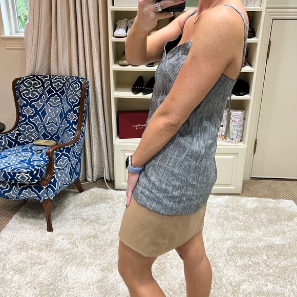 NWT Max Mara Women's Gray Vespa Cami Top size 4 - Picture 3 of 6